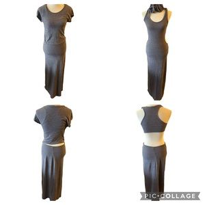 Monrow Gray T-shirt dress